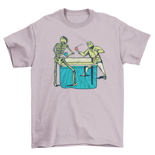 Table Tennis Skeleton T-shirt