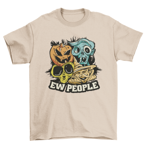 Halloween monster faces t-shirt